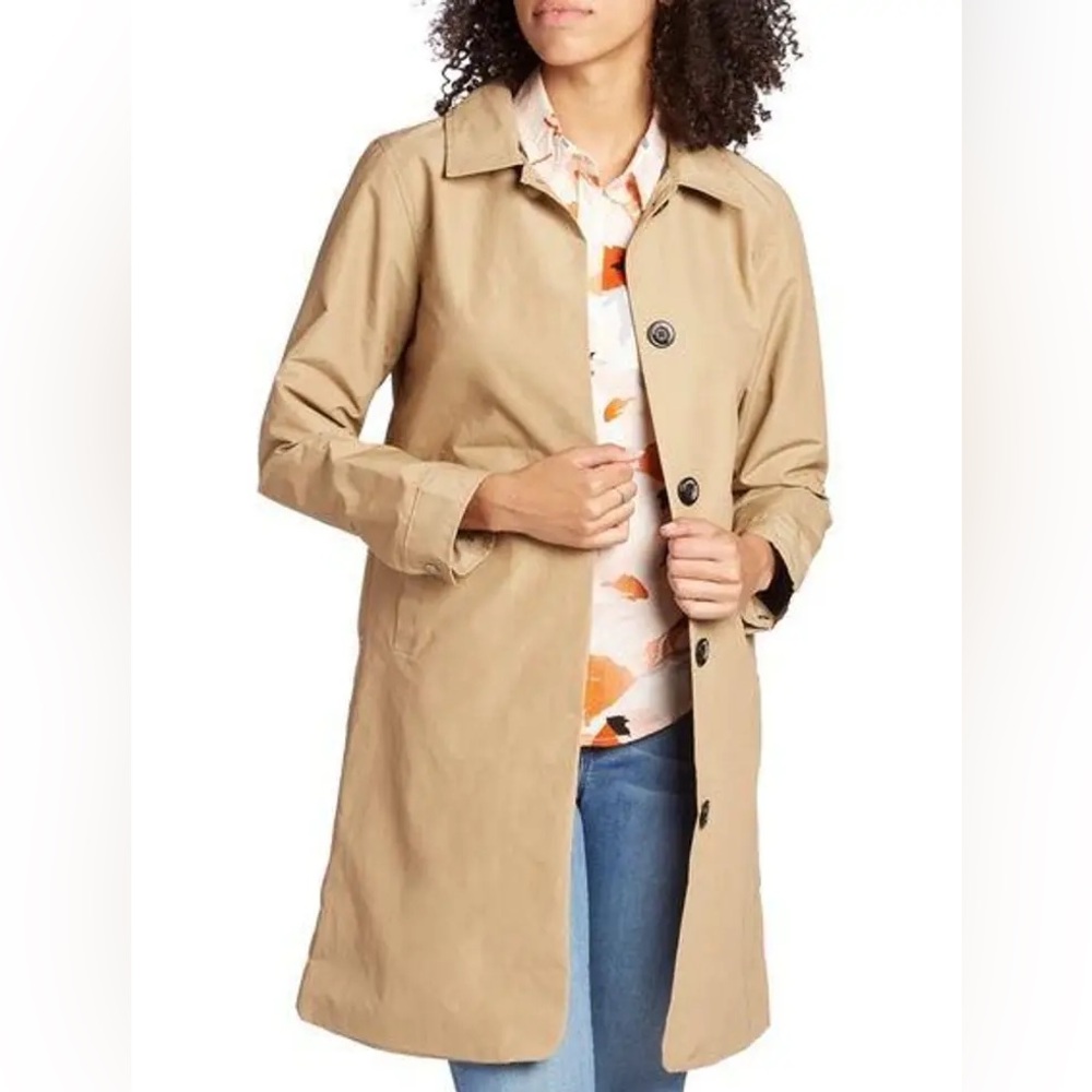 Herschel Supply Company Tan Trench Coat Classic Tailored Design